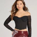 Windsor Woman’s Long Sleeve Mesh Bustier size small NWT Photo 0