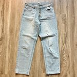 BP High Rise Mom Jean Light Wash Button Fly Size 28 Photo 1
