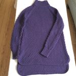 Gap Mockneck Chunky Long Tunic Sweater Purple/Blue - Sz Medium Photo 16