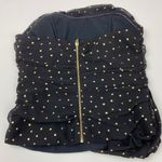 EXPRESS Corset Black Gold Strapless Top NWT Size 2 Photo 3