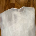 Beulah  women’s sheer‎ ruffle top with wide sleeve glam going out size medium Photo 5