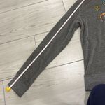 bcbg maxazria gray zip up size medium with a crown jewel detailing sewed on.. su Photo 6