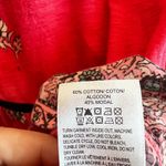 Lucky Brand  Babydoll Peasant Top Floral Sz XS Long Sleeves Orange Bohemian Photo 4