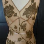 Wet Seal Vintage Y2K Sheer Floral Beaded Tank Top Photo 1