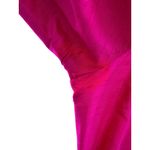 Vtg Abrizzi 100% Pure Silk Dress Pink Asymmetrical Neck Puff Sleeve Belted 6 Photo 6