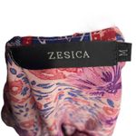 Zesica Floral Wrap Dress Pink Purple Blue Short Sleeve Ruffle Hem Midi Size M Size M Photo 3