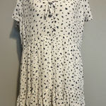 American Eagle  Outfitters White and Blue Floral Mini Sun Dress Photo 0