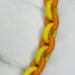 Chunky Yellow and Orange Plastic Chain Link Belt Size Small S Medium M ✨ Photo 3