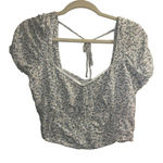 American Eagle ✨ OUTFITTERS Women’s Short-sleeved Smocked Sz Large Top✨ Photo 0