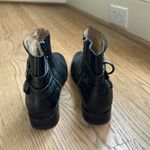 Frye  Molly D Ring Black Leather Booties Photo 3