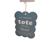 White Floral Tote Bag Eco Friendly Reusable Photo 1