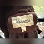 Neiman Marcus Vintage  faux suede fur button down plush maxi coat, size medium Photo 12