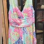 Lilly Pulitzer  SLOANE MAXI DRESS Roar Of The Seas Multi Floral Coral midi Photo 10