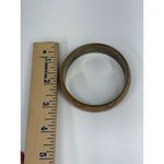 VTG Chevron Zigzag Colorful Rainbow Bangle Bracelet Gold Tone Retro Geometric 3" Photo 3