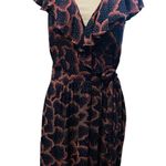 Maeve ANTHROPOLOGIE ROSALIA NAVY WRAP DRESS by  SIZE 8 Photo 1