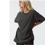 Joah Brown  Oversized Crew Tee in Washed Black OS Photo 1