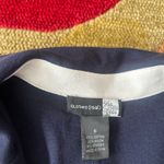 Saks 5th Avenue NWT Saks Fifth Avenue Clothes (Real) Navy Blue Stretchy Blacker Jacket Size 6 Photo 3