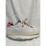 P448 Jack White Pink Rainbow Leopard Reflector Sneakers Woman's 41 /11 Photo 4