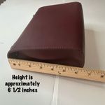 Badgley Mischka Metal Fringe Vegan Leather Wine Crossbody Shoulder Bag Photo 7