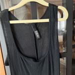 SKIMS  ribbed midi maxi dress scoop neck cotton sleeveless tank soot Photo 3