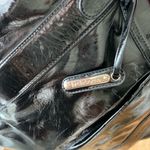 Liz Claiborne Vintage Y2K Black Patent Leather Pink Dot Shoulder Bag Purse Photo 2