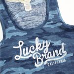 Lucky Brand 💙 California Blue Camo Fitted Tank Top Photo 2