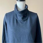 Nike | Navy Blue Fleece Lined Cowl Neck Sweatshirt Sz L Photo 2