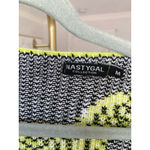 Nasty Gal  Zebra Cropped Knit Sweater Neon Green Y2K Unique Bold Statement Funky Photo 5