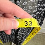 Olsenboye  Sheer Dress Woman’s size XL Keyhole Neck Elastic at waist Black White Photo 12