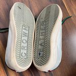 Leather Crown Distressed Low Studded Sneaker Glitter Green and Red Italy 2009 White Size 6 Photo 9