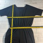 Clara Sun Woo Jumpsuit Womens Medium Black Stretch Waist Short Sleeve Cutout USA Photo 7