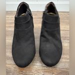 East 5th  Faux Suede Black Heeled Ankle Booties 8 1/2 Work Business Coquette Photo 9