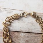 Vintage Bracelet / Bangle Gold Tone Double Chain Bracelet Photo 3