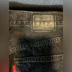 Levi’s Destructed Denim Mini Skirt | Size 27 Button Fly | Studded | Distressed Black Photo 5