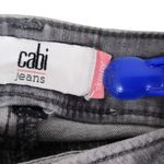 CAbi  Jeans Women 6 Style 5167 Graphite Zip Skinny Stretch Gray Moto Zip Pockets Photo 5