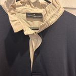 Pomander Place‎ by Tuckernuck Charlotte Terry Shirt Dress Navy/Cream Size Large Blue Photo 4