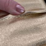 Shimmering Vintage faux leather gold clutch. Photo 10