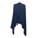 Brochu Walker  Cape Size M/L Cashmere & Wool Gray Charcoal Poncho Vest Soft Open Photo 8