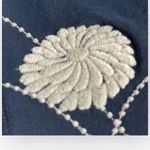 Lucky Brand Vintage Y2K: Lucky 𑁍 1000 Petal Lotus Flower Embroidery Crop Sweatpants 𑁍 Navy L Photo 3