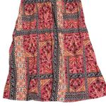 Old Navy Old‎ Navy Boho Midi Dress Sleeveless Pink Orange Floral Print Casual Sundress XL Photo 4