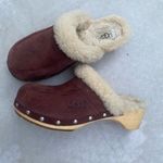 UGG  Australia Women's Purple Suede Studded Shearling Lined Mules/Clogs S… Photo 1