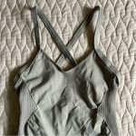 Free People Movement Good Karma Bodysuit Smoked Sage Size Medium/Large Green Photo 1
