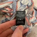 Daytrip Aztec Print Tie-Back Top Womens Size Small Open Back Short Sleeve Blouse Photo 4