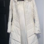 Oscar de la Renta Y2k  down feather long puffer fox fur jacket L winter holiday Photo 1