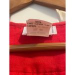 Vintage VALENTINO Swimwear Hooded Cover Up Dress 100% Linen Size 6 Small S Red Photo 3