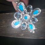 SOUTHWESTERN NAVAJO STERLING‎ TURQUOISE MUTLI Photo 6