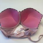 Victoria's Secret PINK Wear Everywhere Super Pushup Bra 32DD Pink Leopard NEW Photo 7