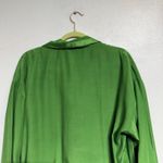 Victoria's Secret  Green Vintage Satin Blouse Sz S Photo 7