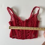 Victoria's Secret  Dream Angels‎ Red Lace-Up Corset Top Size M Photo 5