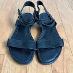 ECCO Black Leather Ankle Strap Sandals Comfortable Everyday Shoes Size 39 Photo 1